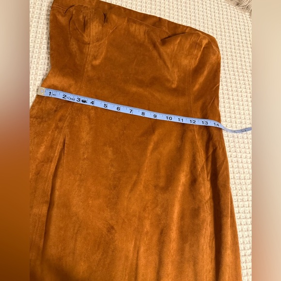 NWT MESHKI Elegant Strapless Brown Dress Size L - Picture 9 of 12